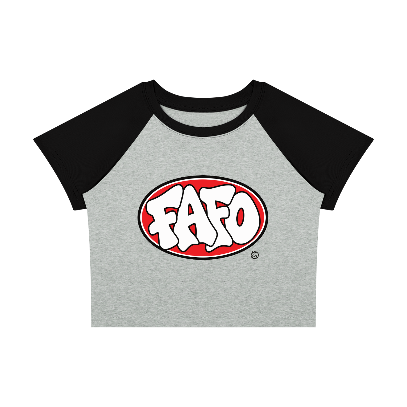 FAFO Oval Raglan Baby Tee