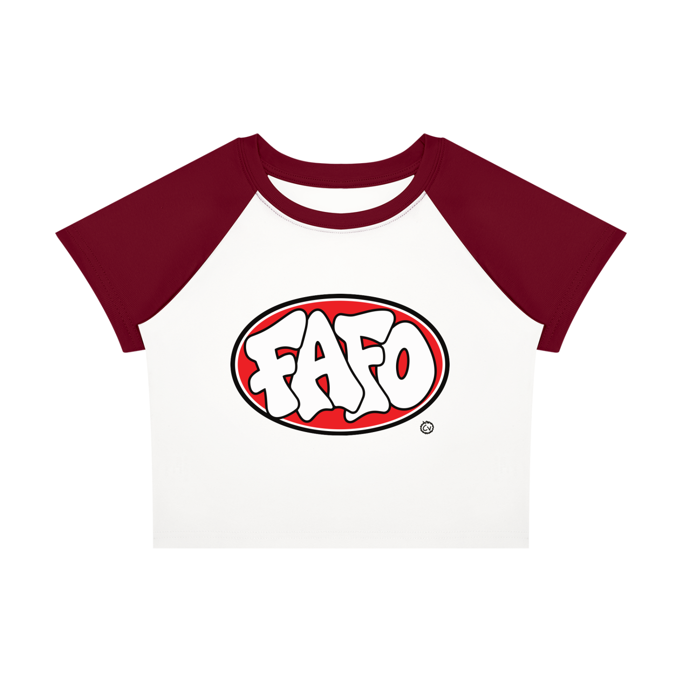 FAFO Oval Raglan Baby Tee