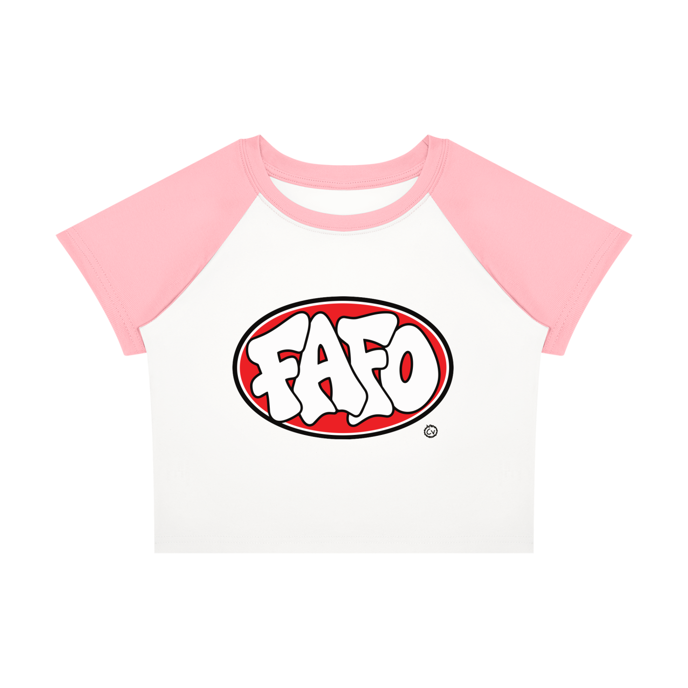 FAFO Oval Raglan Baby Tee