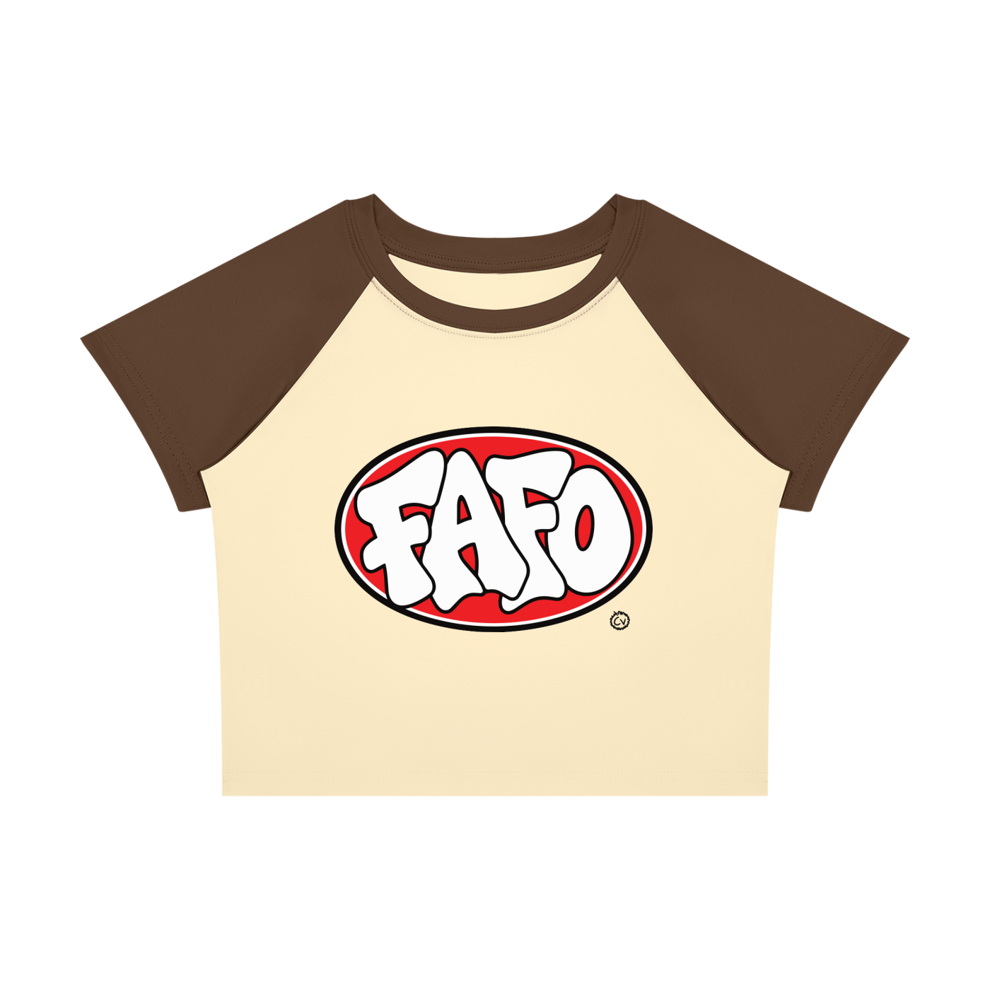 FAFO Oval Raglan Baby Tee