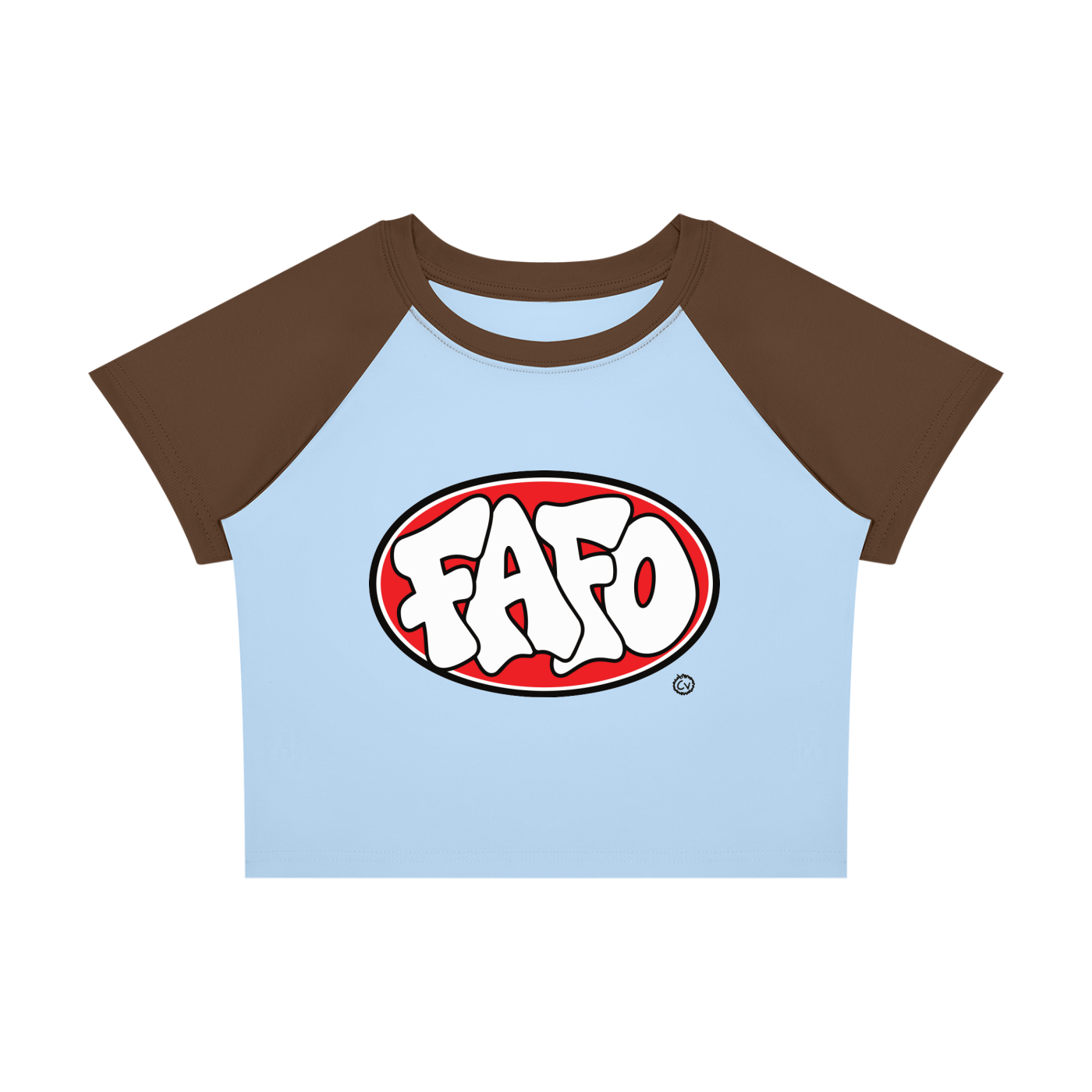 FAFO Oval Raglan Baby Tee