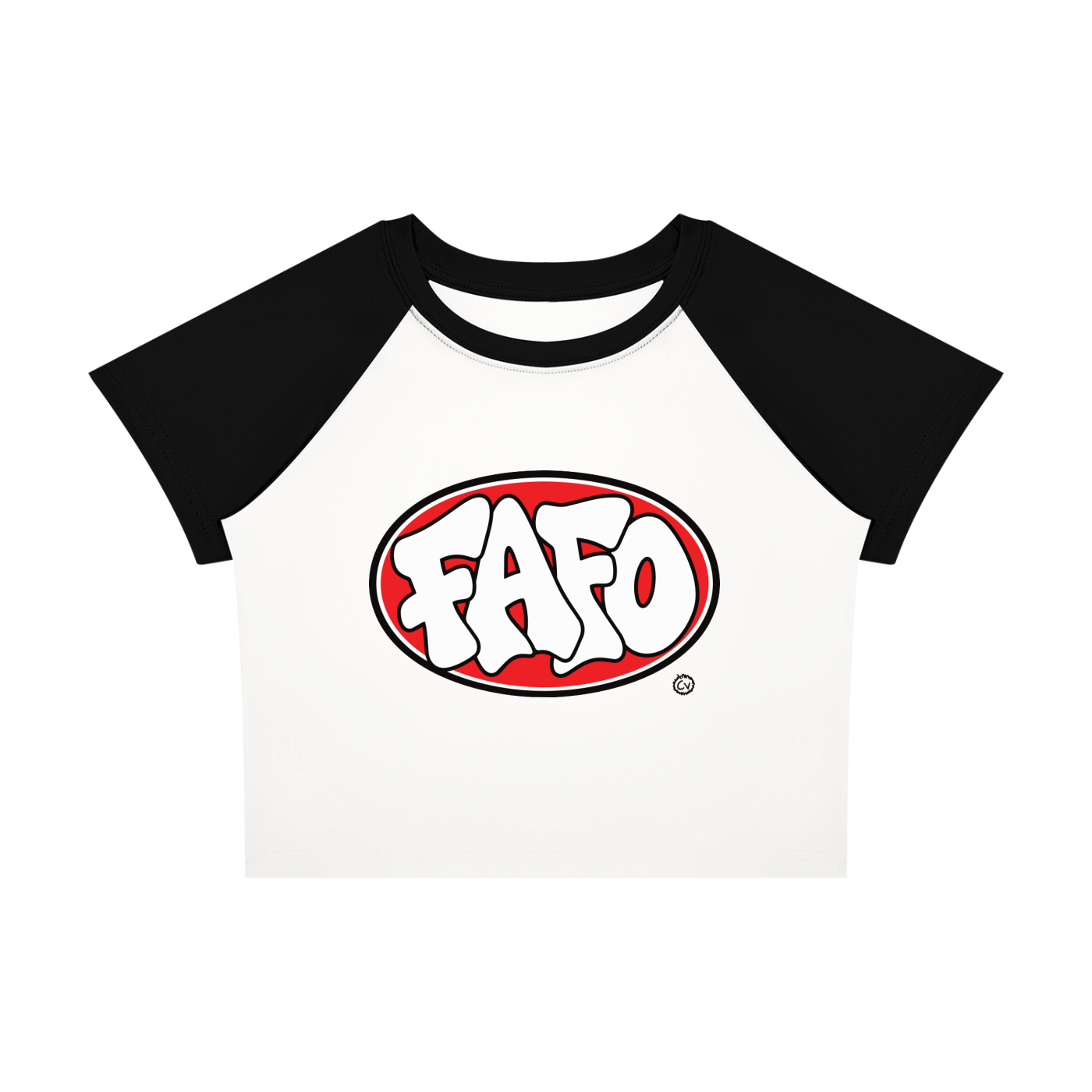 FAFO Oval Raglan Baby Tee